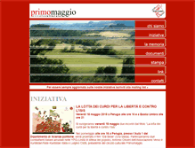 Tablet Screenshot of circoloprimomaggio.org